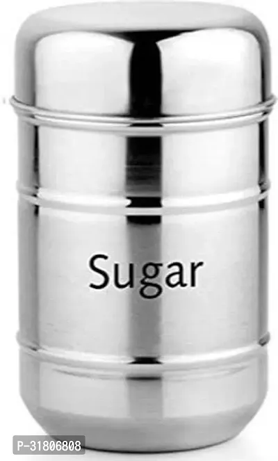 Stylish Steel Tea Sugar Containers Set of 2 750ml each (Classic 2 Pc Set)-thumb4