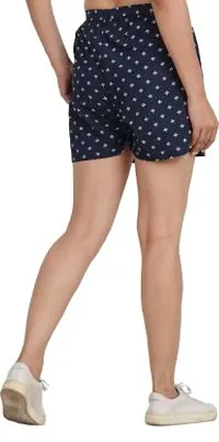 GMI Printed Women Blue Regular Shorts-thumb2