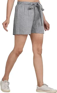 GMI Solid Women Grey Regular Shorts-thumb4