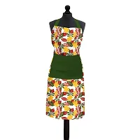 DECOTREE? 100% Cotton Bib Apron with 2 Pockets, Color : Adjustable Neck Strap and Extra Long Ties (Single Apron, Color : Yellow)-thumb1