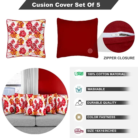 Set Of 5 Cushion Covers