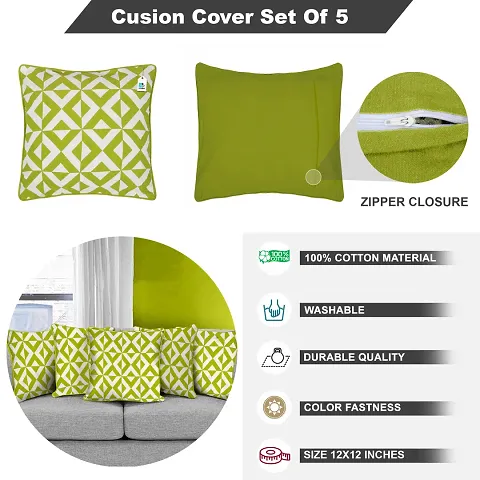 Cotton Decorative Cushion Covers Set Of 5