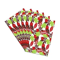 DECOTREE? PVC Table Placemats Set of 6 Pieces for Dining Table-12X18 Inches, Red-thumb3