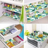 DECOTREE Multipurpose Printed 3 Pieces PVC Fridge/Refrigerator Drawer Mat Set - (Size : 11x17 Inches, Multicolor)-thumb1