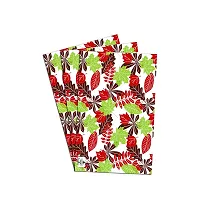 DECOTREE PVC Multipurpose Printed Fridge/Refrigerator Drawer Mat Set - 3 Pieces, 11X17 Inches, Multicolor-thumb3