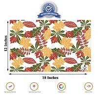 DECOTREE PVC Multipurpose Printed Fridge/Refrigerator Drawer Mat Set - 3 Pieces, 11X17 Inches, Multicolor-thumb4