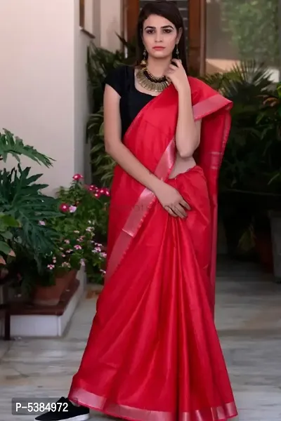 Beautiful Cotton Saree with Blouse piece-thumb0