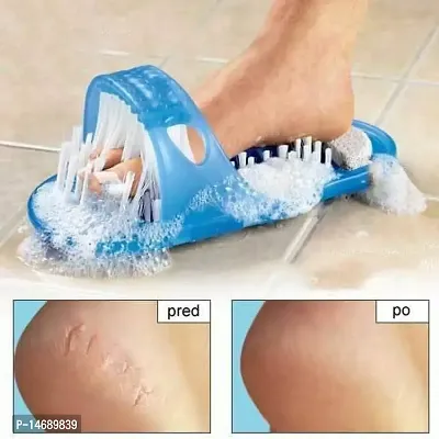 Noorie Foot Cleaning Shower Slipper | Foot Cleaner Brush with Suction Cups | Cleaner | Pumice Stone for Pedicure-thumb3
