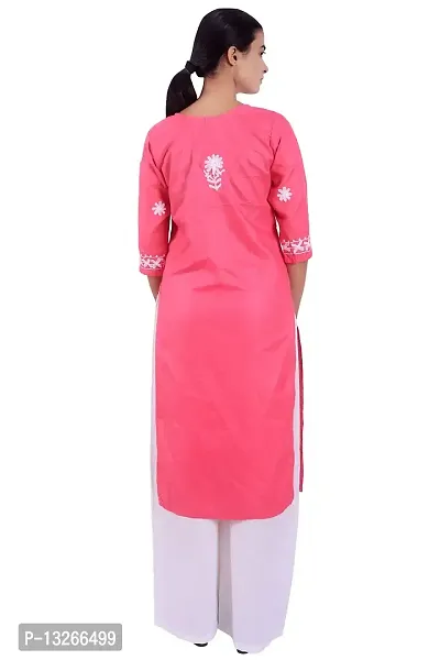 Chikankari Kurta for Women Pink-thumb2