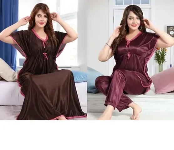 Best Selling Satin Nighty Women's Nightwear 