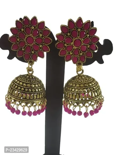 Firstdemand Jhumka Earrings for Women Traditional Antique Gold Plated Jhumki Earrings for Women  Girls (Rani)