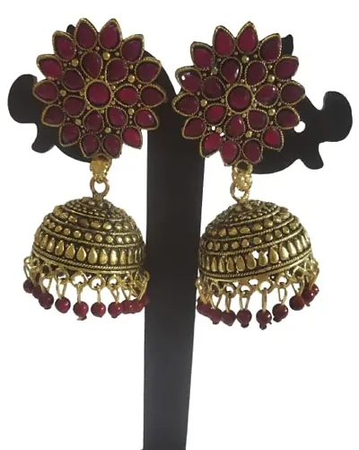 Firstdemand Jhumka Earrings for Women Traditional Antique Gold Plated Jhumki Earrings for Women & Girls