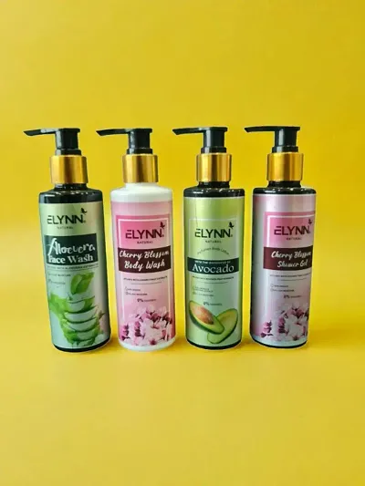 Elynn Natural Face wash+ Body Wash+ Shower Gel+ Body Lotion