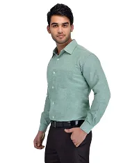 RIAG Men's Casual Full Sleeves Green Shirt-thumb1