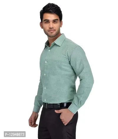 RIAG Men's Casual Full Sleeves Green Shirt-thumb2