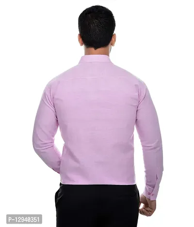 Khadio Men's Full Sleeves Pink Shirt-thumb4