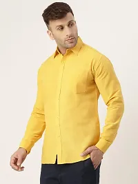 RIAG Men's Casual Mustard Full Sleeves Shirt-thumb2