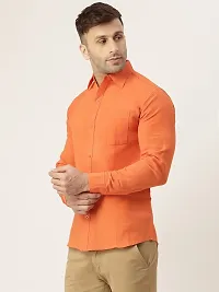 RIAG Men's Casual Orange Full Sleeves Shirt-thumb2