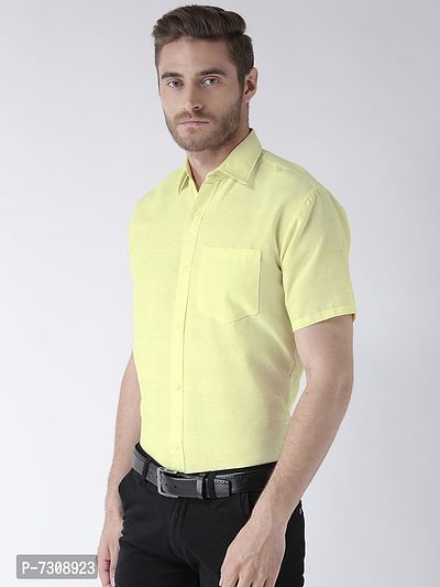 Reliable Cotton Solid Short Sleeves Casual Shirts For Men-thumb2