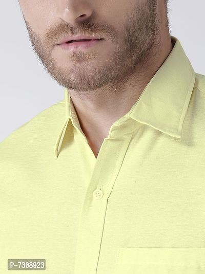 Reliable Cotton Solid Short Sleeves Casual Shirts For Men-thumb5