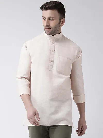 Stylish Cotton Solid Short Length Kurta