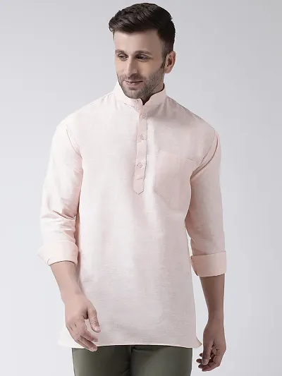 Stylish Cotton Long Sleeves Short Length Kurta