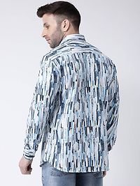 Elegant Cotton Printed Long Sleeves Casual Shirts For Men-thumb2