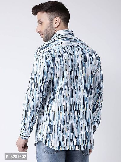 Elegant Cotton Printed Long Sleeves Casual Shirts For Men-thumb3