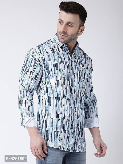 Elegant Cotton Printed Long Sleeves Casual Shirts For Men-thumb2