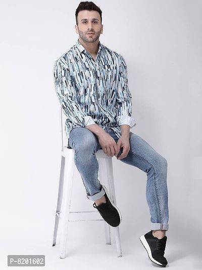 Elegant Cotton Printed Long Sleeves Casual Shirts For Men-thumb4