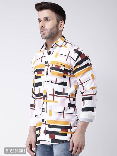 Elegant Cotton Printed Long Sleeves Casual Shirts For Men