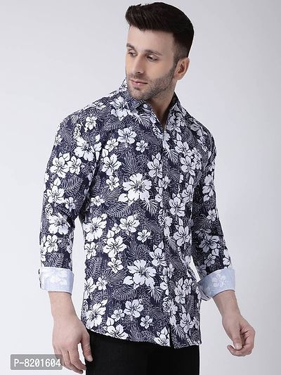 Elegant Cotton Printed Long Sleeves Casual Shirts For Men-thumb2