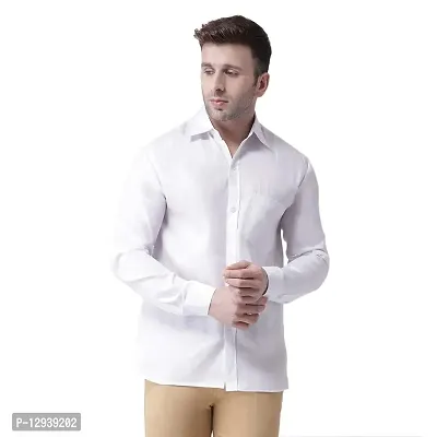 RIAG Men's Linen M1 Full Shirt White-thumb0