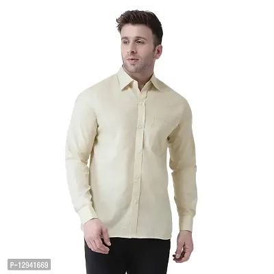 KHADIO Men's Linen U1 Full Shirt-thumb0