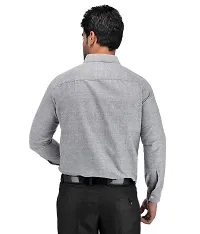 Khadio Men's Full Sleeves Grey Shirt-thumb3