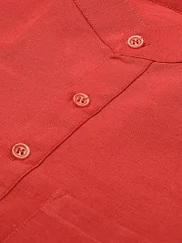 RIAG Men's Half Sleeves Red 1 Short Kurta-thumb1