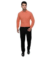 RIAG Men's Casual Full Sleeves Orange Shirt-thumb2