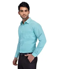 RIAG Men's Casual Full Sleeves Sky Blue Shirt-thumb1