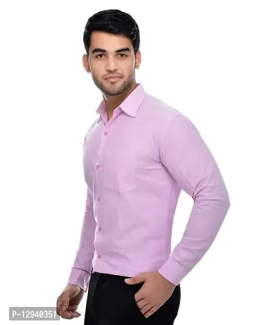 Khadio Men's Full Sleeves Pink Shirt-thumb2