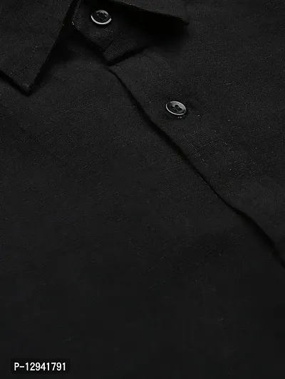 RIAG Men's Casual Black Full Sleeves Shirt-thumb2