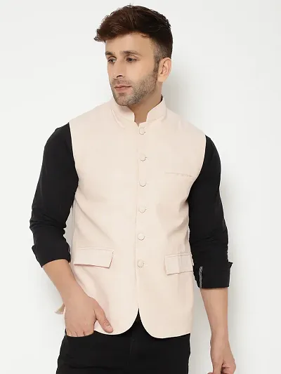 Reliable Top Selling Cotton Solid Nehru Jackets For Men