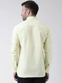 Khadio Men's Full Sleeves Lemon Yellow Shirt-thumb3