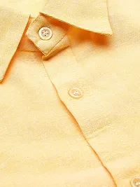 KHADIO Men's Beige Full Shirt-thumb1