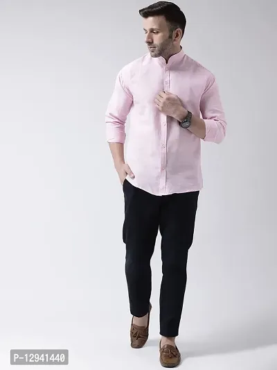 Khadio Men's Full Sleeves Pink Shirt-thumb5