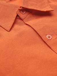 RIAG Men's Casual Orange Full Sleeves Shirt-thumb1