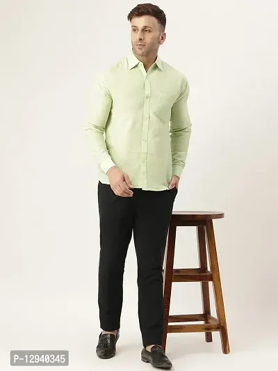 RIAG Men's Casual Parrot Green Full Sleeves Shirt-thumb5