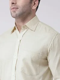 KHADIO Men's Linen U1 Full Shirt-thumb4