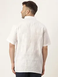 RIAG Men's Half Sleeves White Short Kurta-thumb3