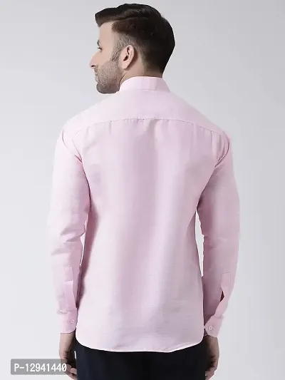 Khadio Men's Full Sleeves Pink Shirt-thumb4