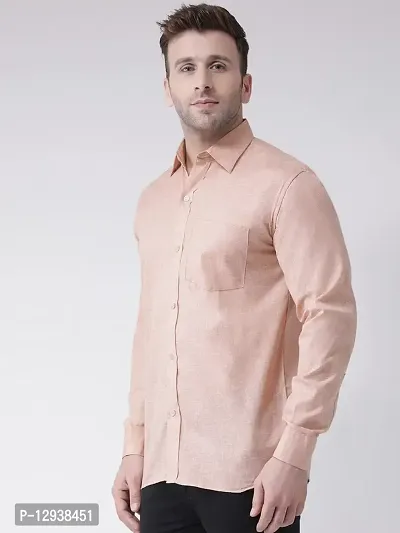 RIAG Men's Linen R1 Full Shirt Beige-thumb2